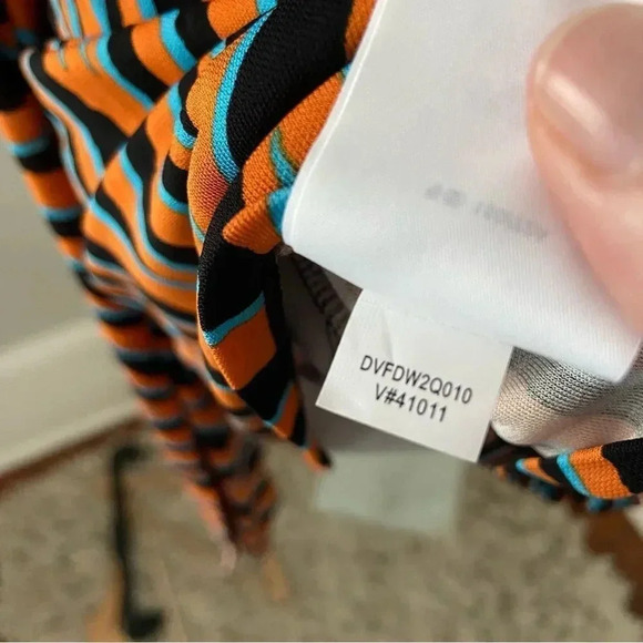 Diane Von Furstenberg Toronto wrap-effect zebra-print jersey mini dress size XS - Picture 8 of 13